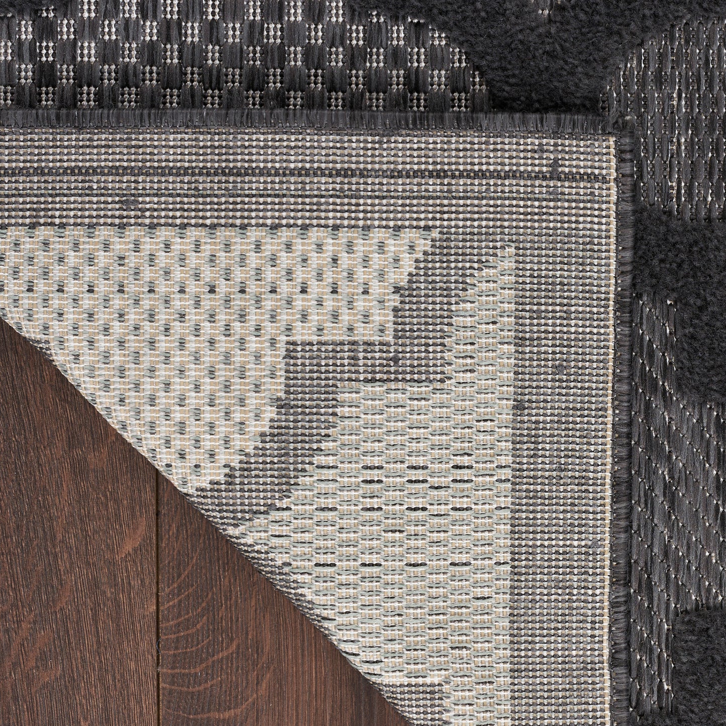 Nourison Home Easy Care  Charcoal Black  Contemporary