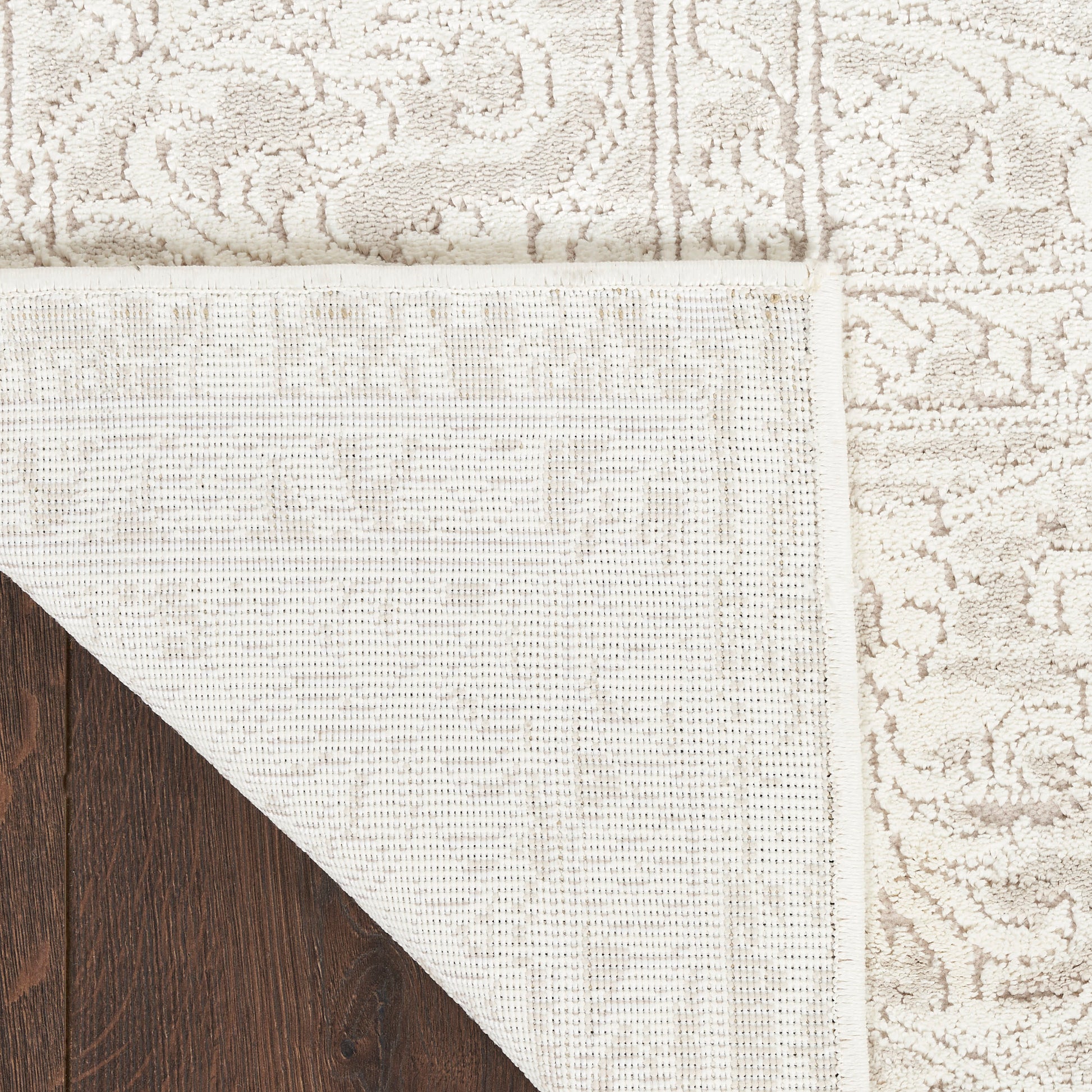 Nourison Home Eco Cycle  Ivory Beige  Traditional