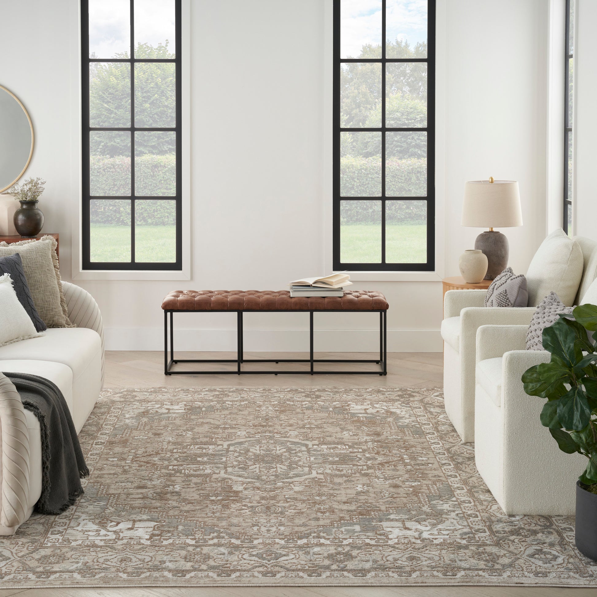 Nourison Home Quarry  Beige  Transitional