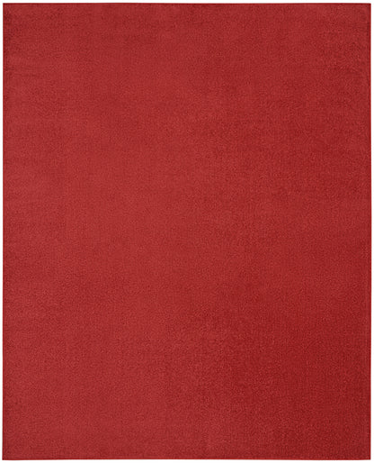 Nourison Home Nourison Essentials NRE01 Brick Red Contemporary Power-loomed Rug