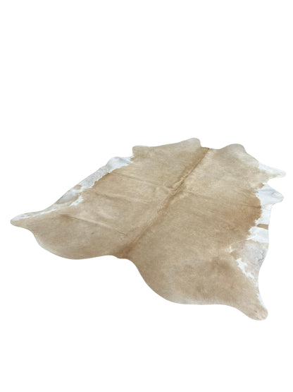Artisan Claire 5546 Taupe White Hair on Hide Cowhide Shape Rug