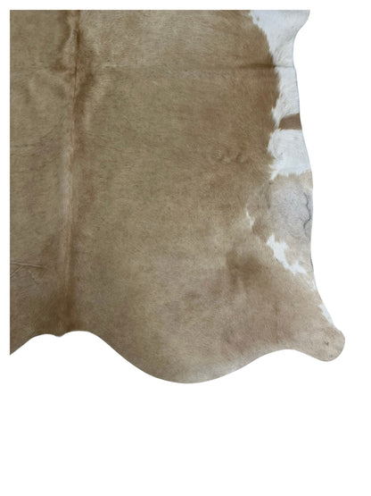 Artisan Claire 5546 Taupe White Hair on Hide Cowhide Shape Rug