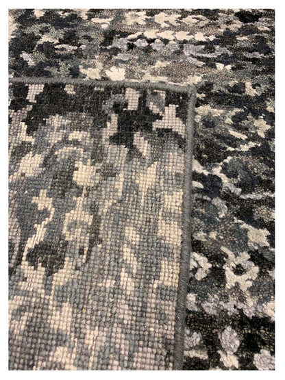 Artisan Reese Charcoal Beige Transitional Knotted Rug - Rugs - Artisan - Atlanta Designer Rugs