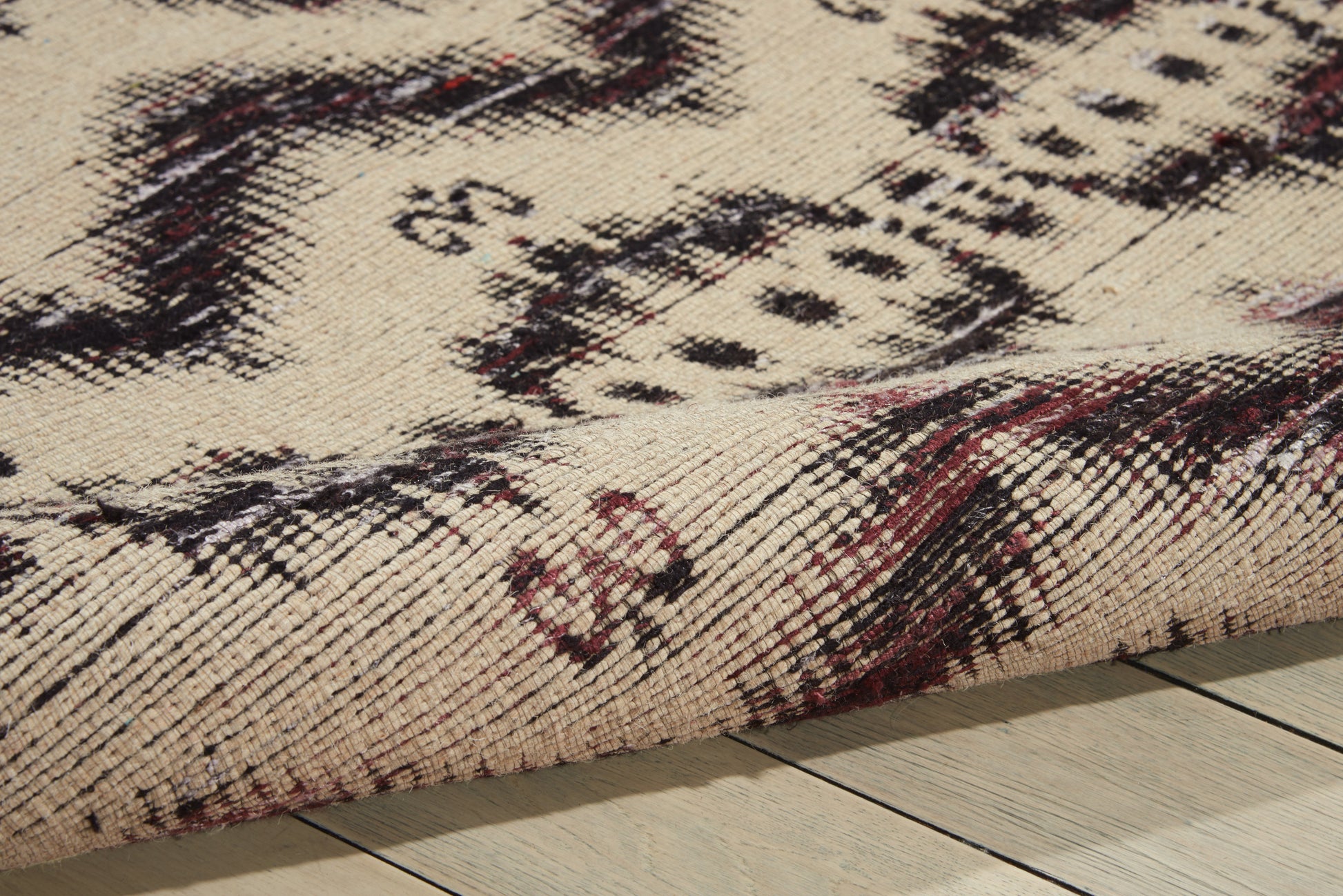 Nourison Home Spectrum  Beige Black  Transitional