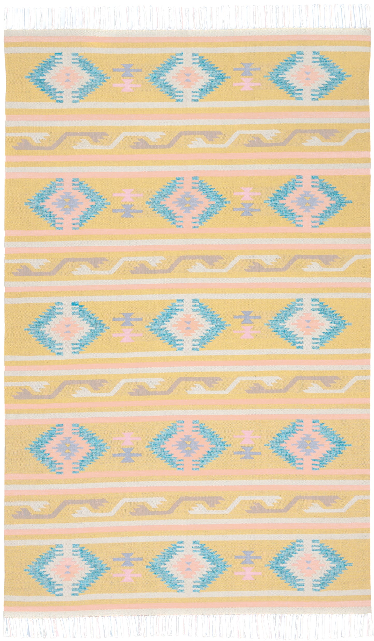 Nourison Home Baja BAJ03 Yellow Transitional Woven Rug