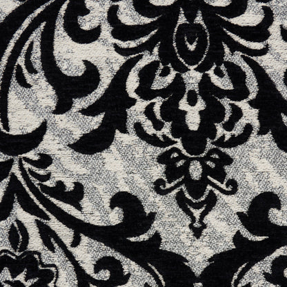 Nourison Home Damask  Black White  Traditional