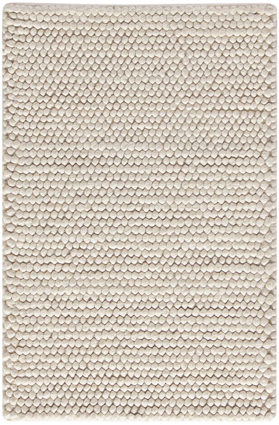 DKNY Pure Knots KNT01 Ivory Contemporary Hand Woven Rug