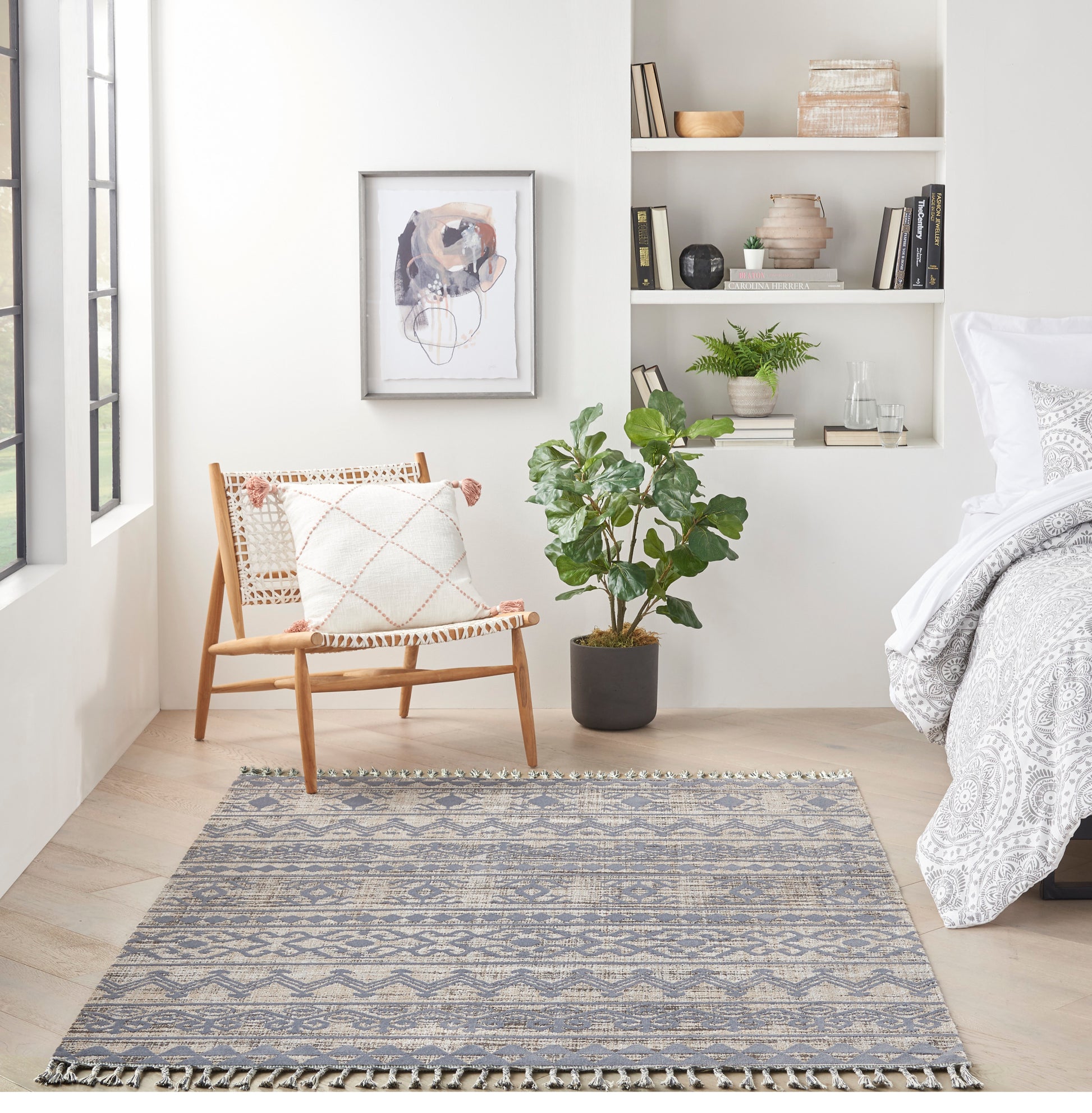 Nourison Home Asilah  Mocha Charcoal  Contemporary