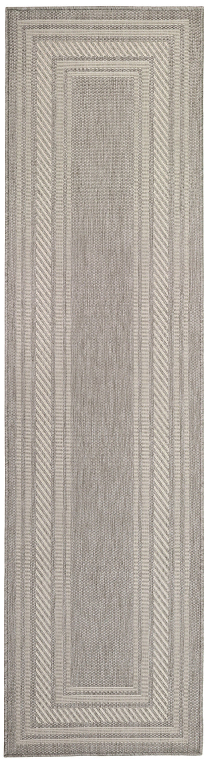 Nourison Home Horizon Indoor/Outdoor HOZ03 Grey Contemporary Power-loomed Rug