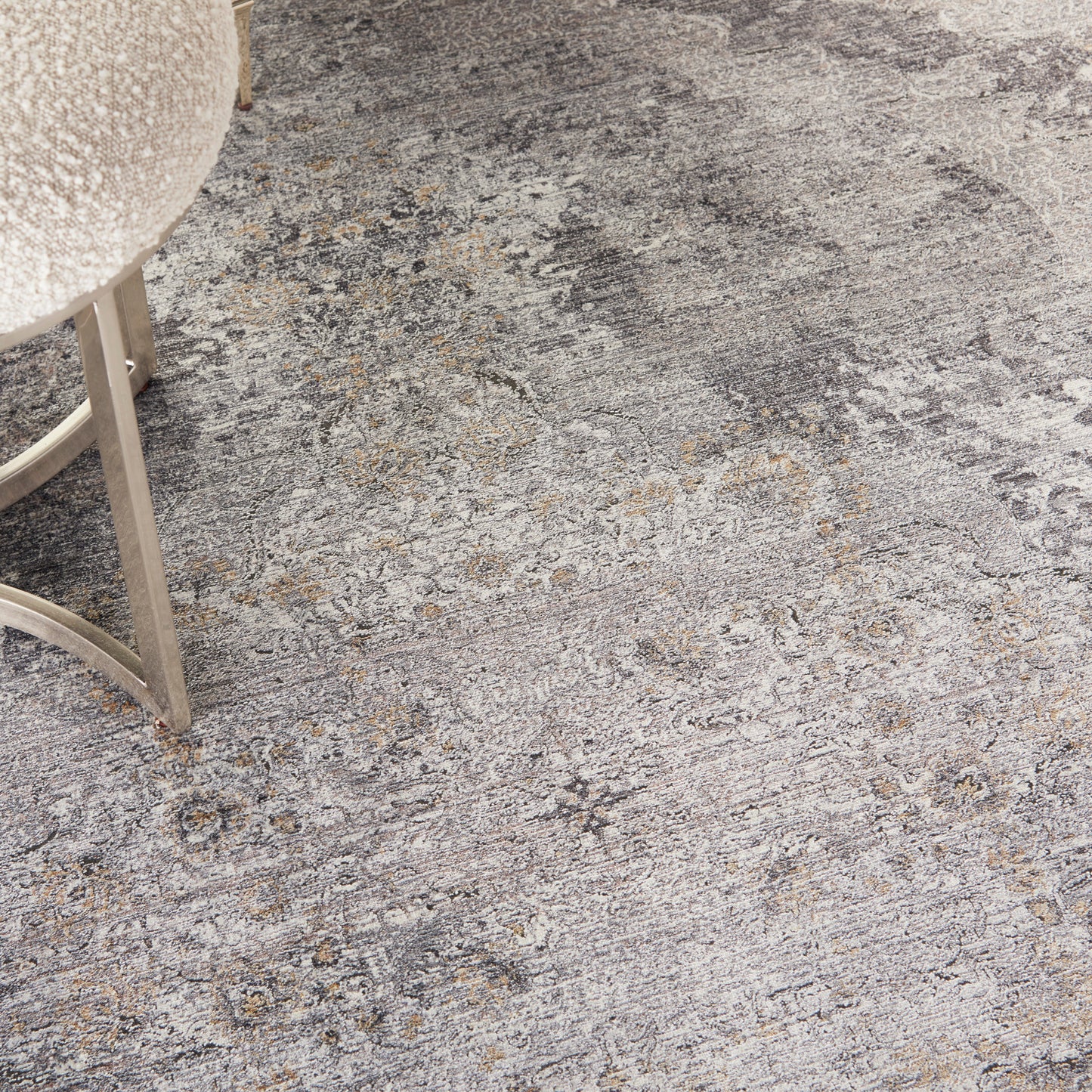 Nourison Home Starry Nights  Charcoal Crème  Traditional