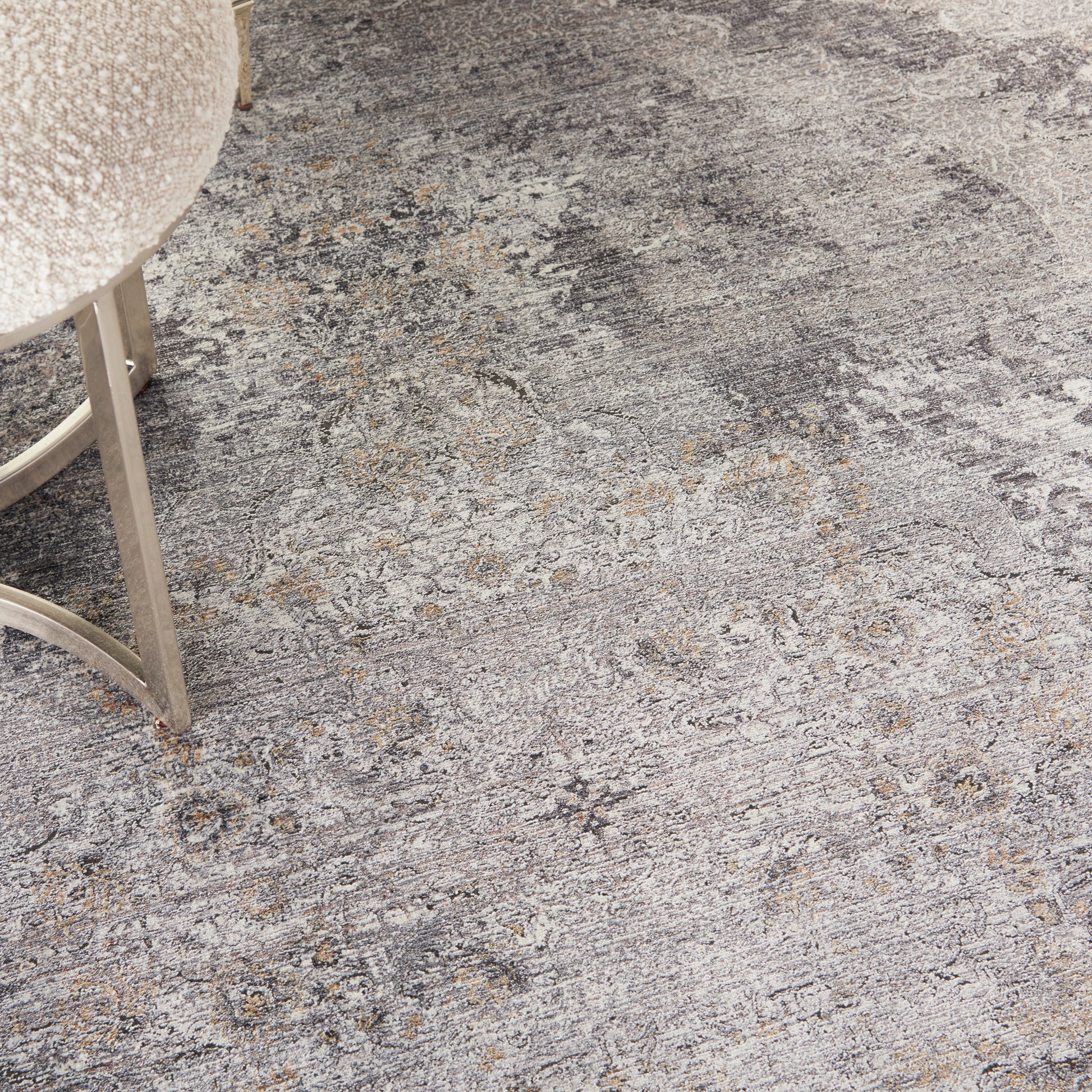 Nourison Home Starry Nights  Charcoal Crème  Traditional