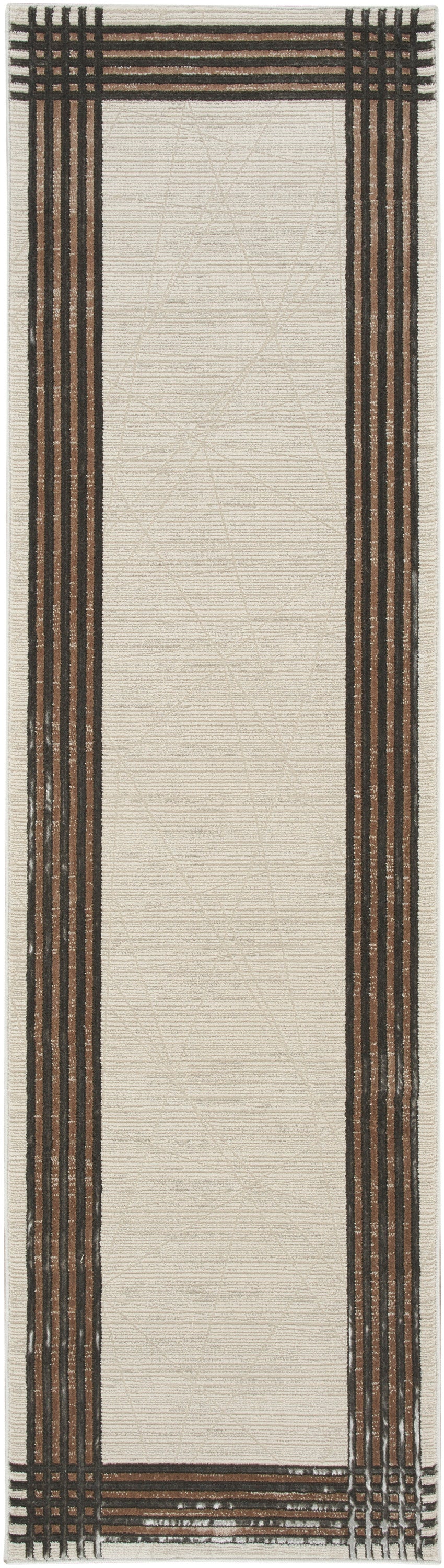 Nourison Home Desire DSR01 Ivory Silver Contemporary Power-loomed Rug