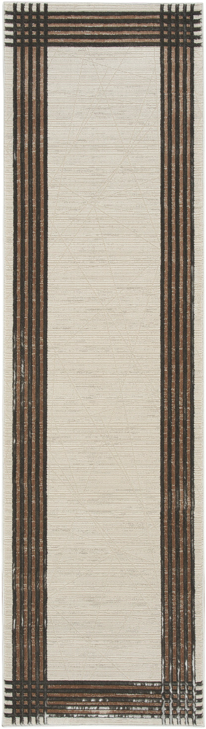 Nourison Home Desire DSR01 Ivory Silver Contemporary Power-loomed Rug