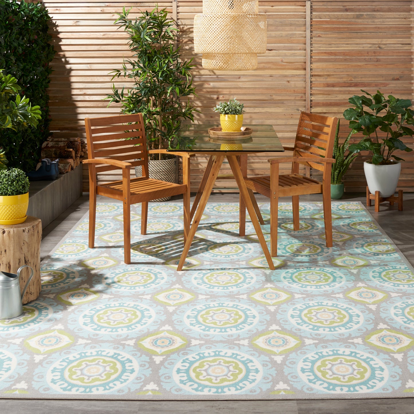 Waverly Sun N Shade  Jade  Contemporary