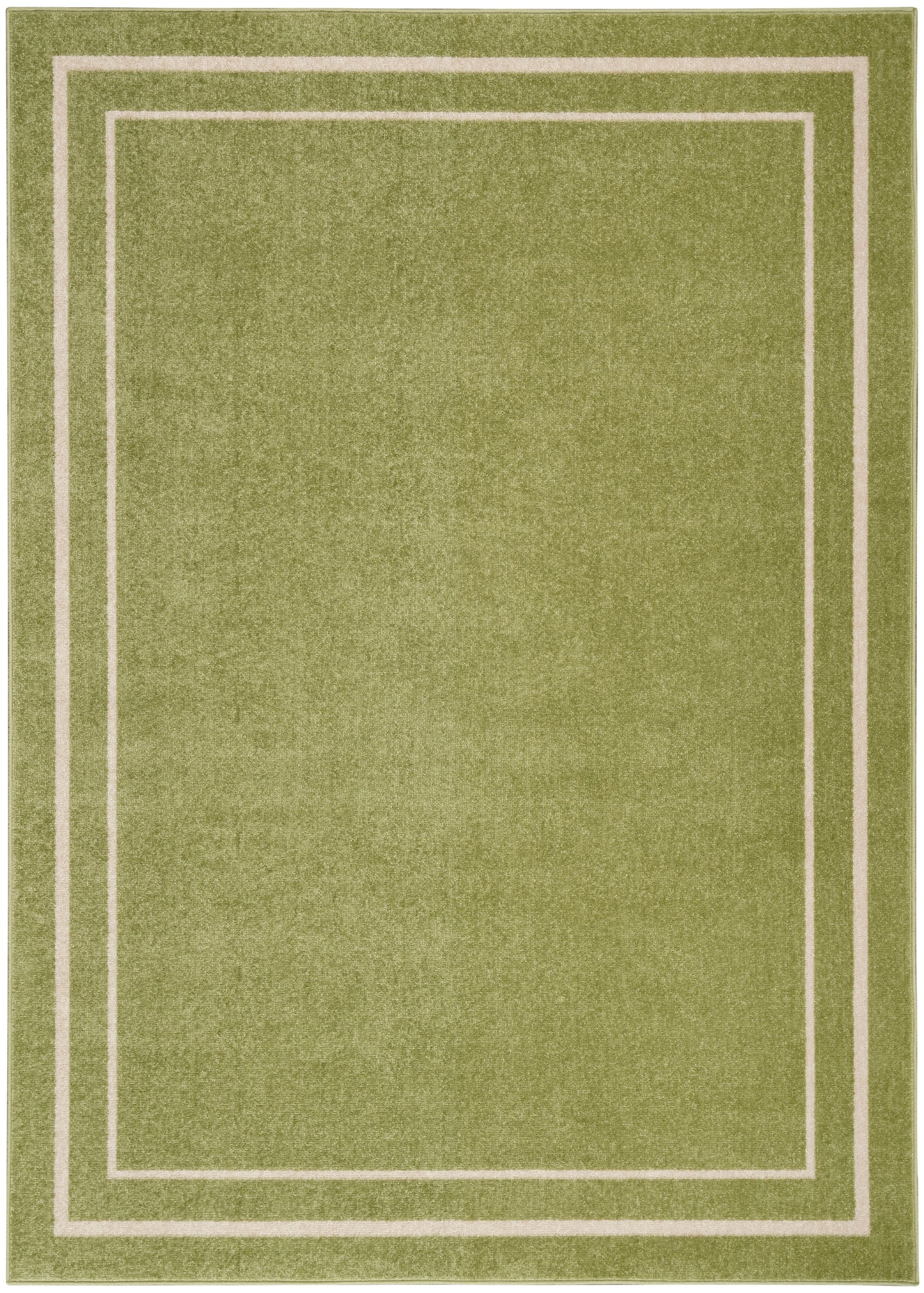 Nourison Home Nourison Essentials NRE02 Green Ivory Contemporary Power-loomed Rug