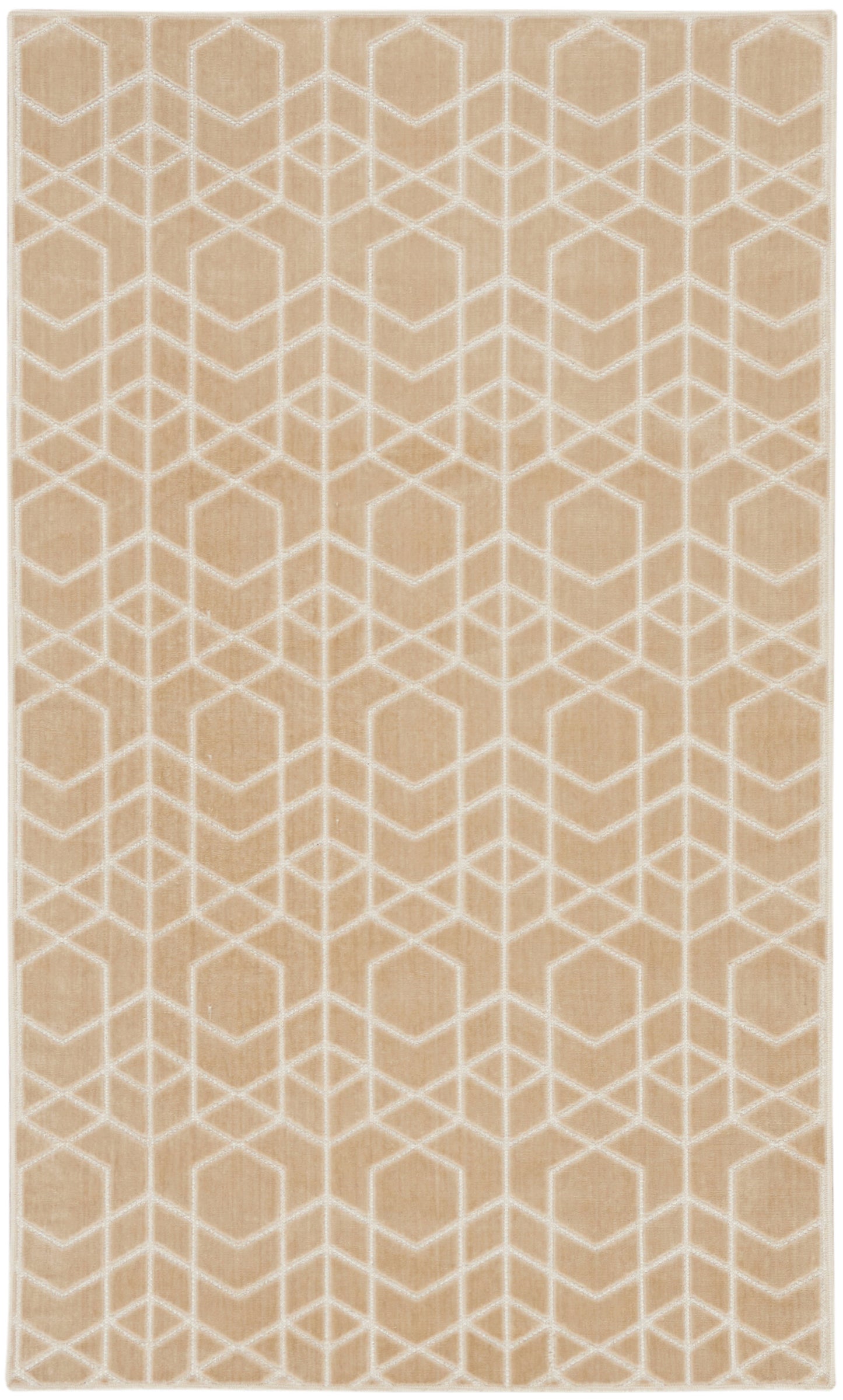 Nourison Home Washable Charm WCH01 Beige Ivory Contemporary Machine Woven Rug