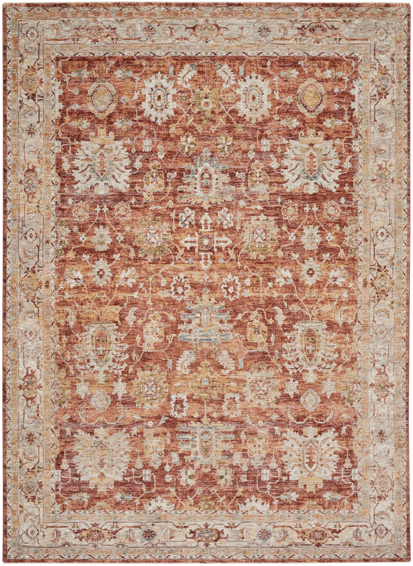 Nourison Home Sahar  Rust  Traditional