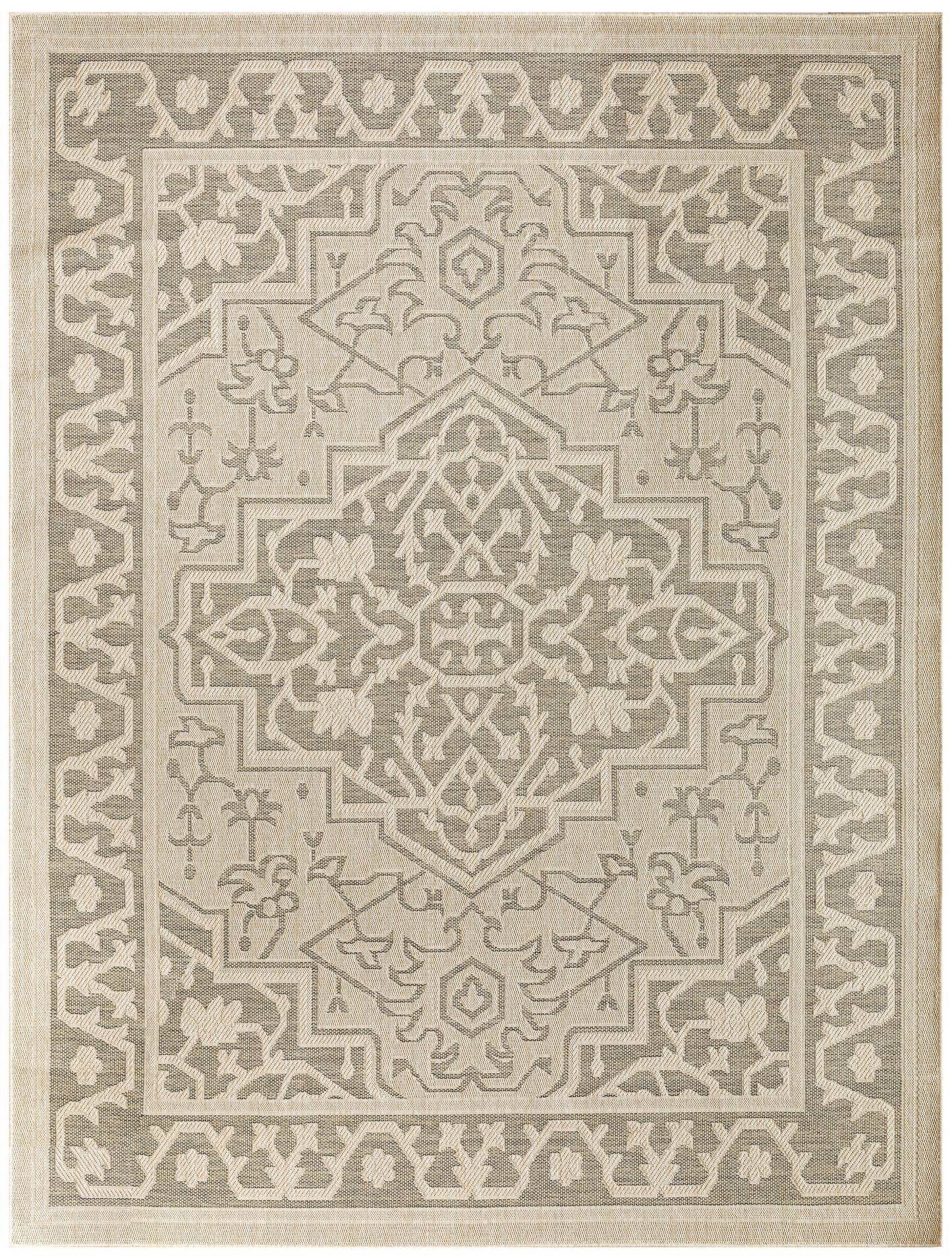 Nourison Home Tulum  Taupe Olive  Contemporary