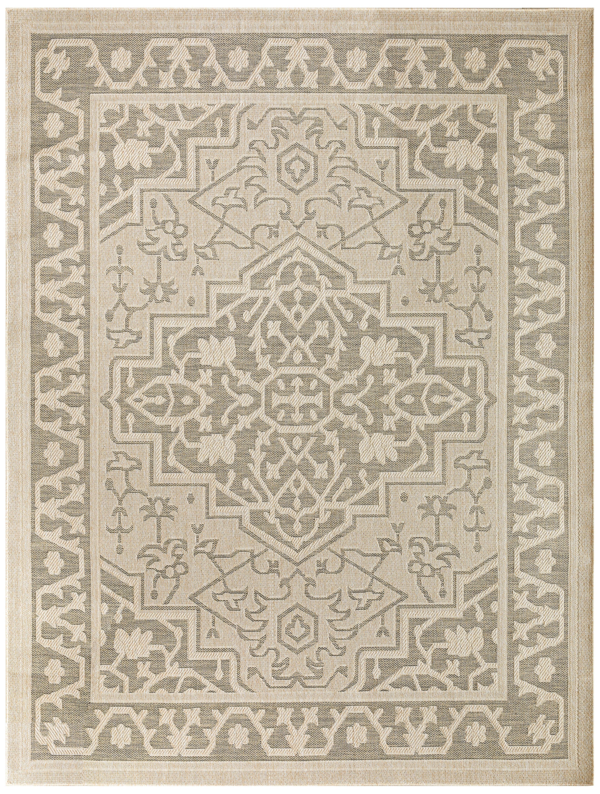 Nourison Home Tulum  Taupe Olive  Contemporary