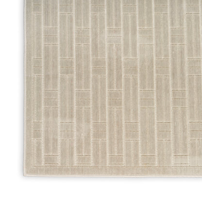 Nourison Home Washable Charm  Silver Ivory  Contemporary