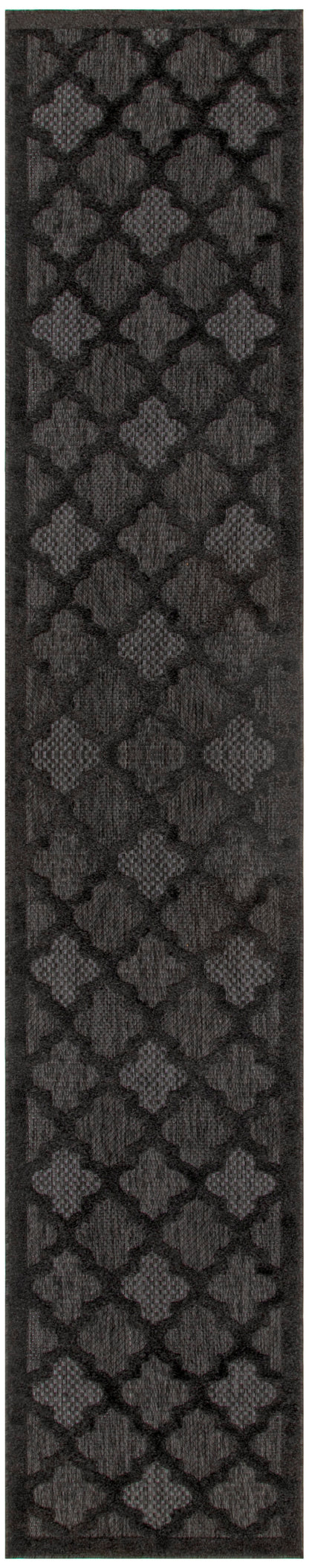 Nourison Home Easy Care NES01 Charcoal Black Contemporary Flat Weave Rug