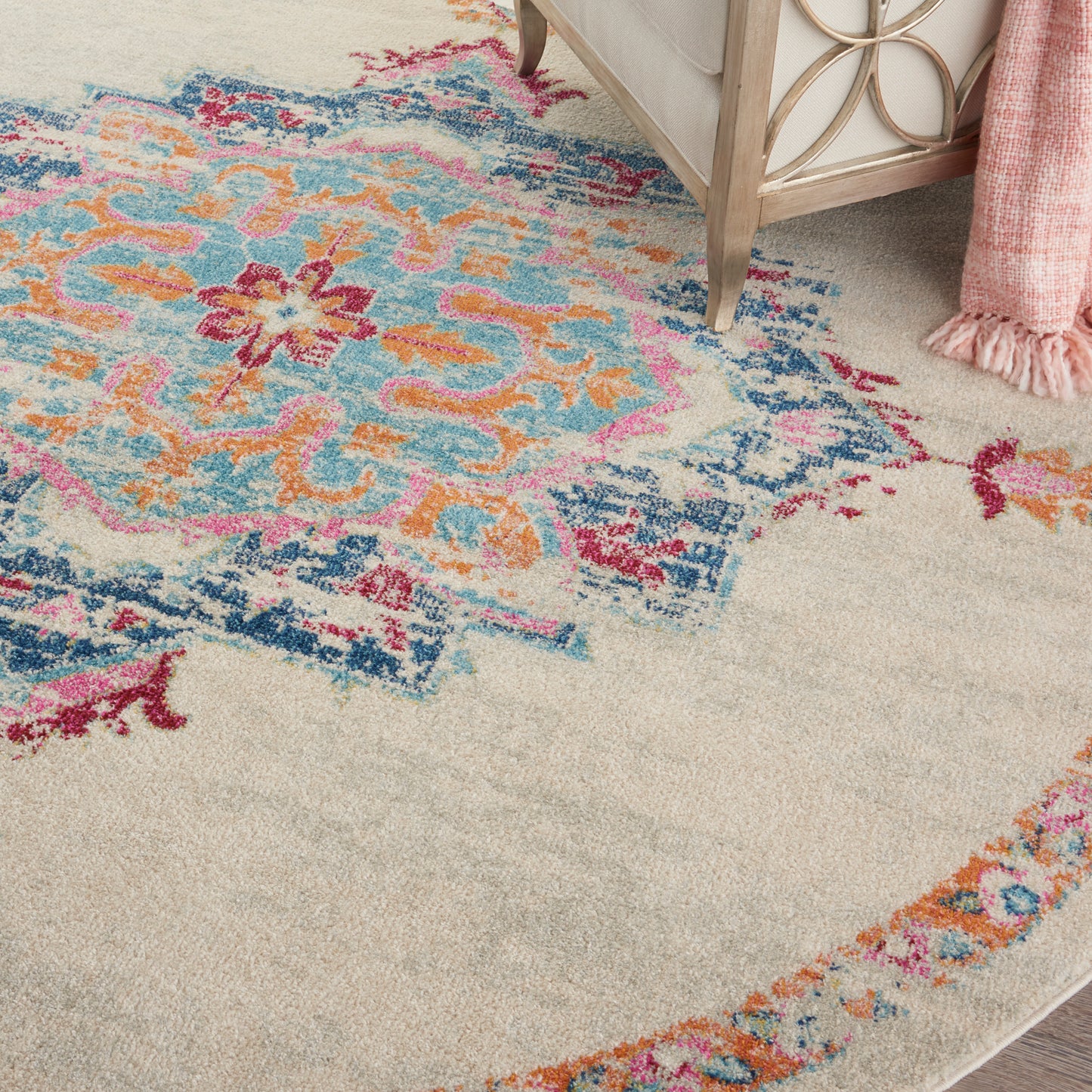 Nourison Home Passion  Grey Multicolor  Transitional