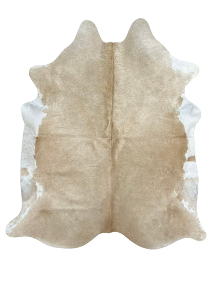 Artisan Claire 5546 Taupe White Hair on Hide Cowhide Shape Rug