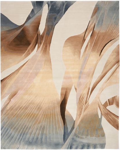 Nourison Home Prismatic PRS35 Sand Contemporary Hand Tufted Rug