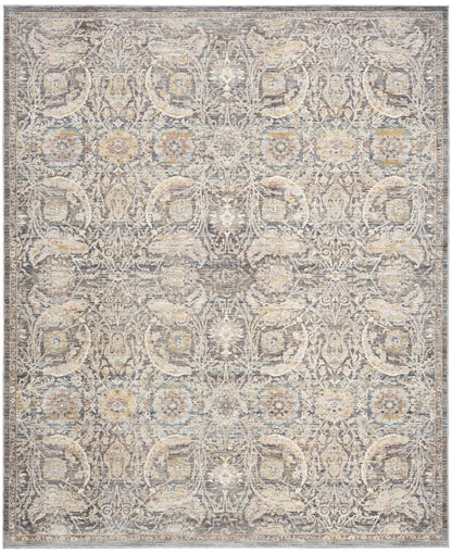 Nourison Home Antique Fusion ANF03 Charcoal Multicolor Traditional Machine Woven Rug