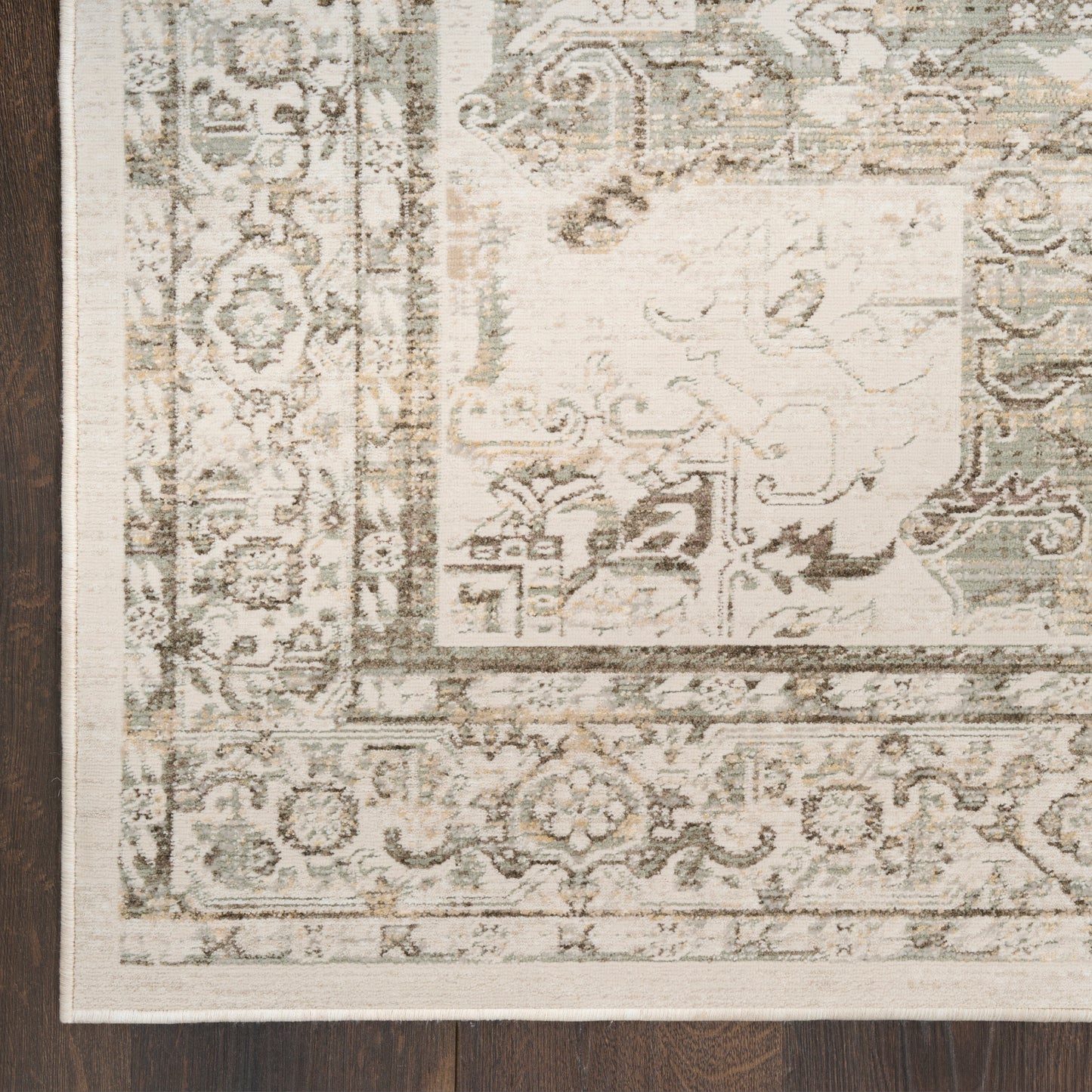 Nourison Home Soft Mist  Ivory Light Grey  Traditional