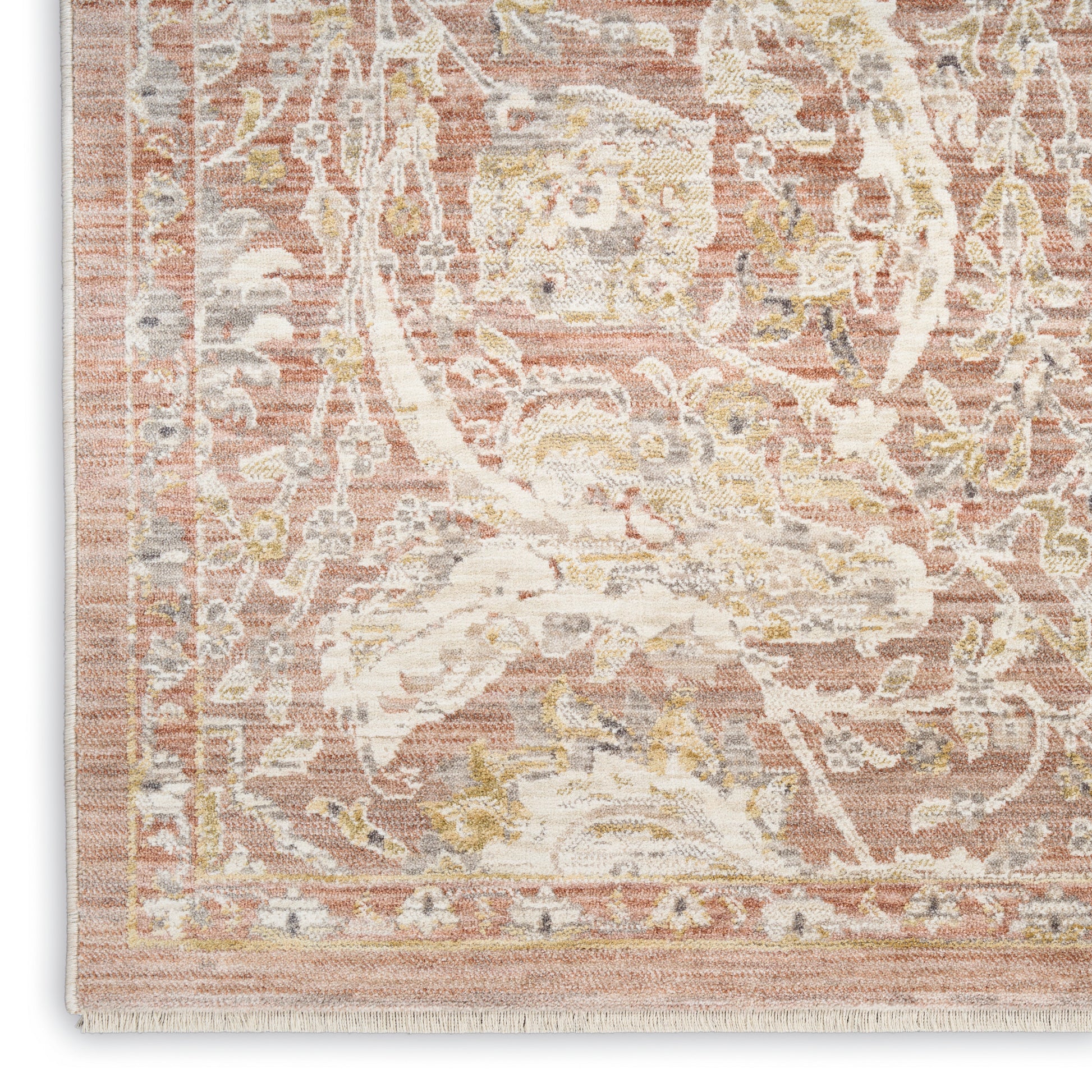 Nourison Home Antique Fusion  Brick  Traditional