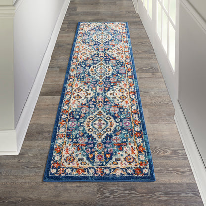 Nourison Home Passion  Blue Multicolor  Transitional