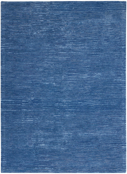 Calvin Klein CK010 Linear LNR01 Blue Contemporary Hand Tufted Rug
