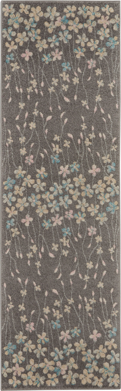 Nourison Home Tranquil TRA04 Grey Beige Contemporary Power-loomed Rug