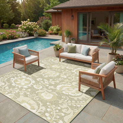 Nourison Home Aloha  Ivory Sage  Contemporary