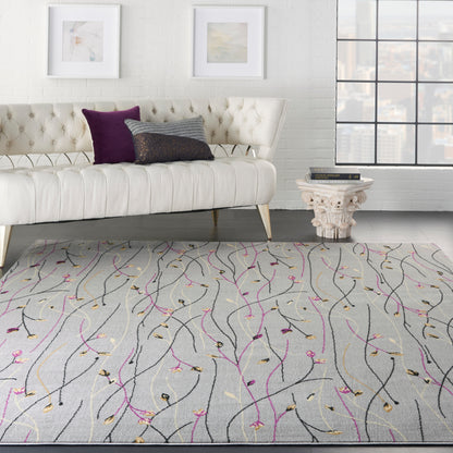 Nourison Home Grafix  Grey  Contemporary