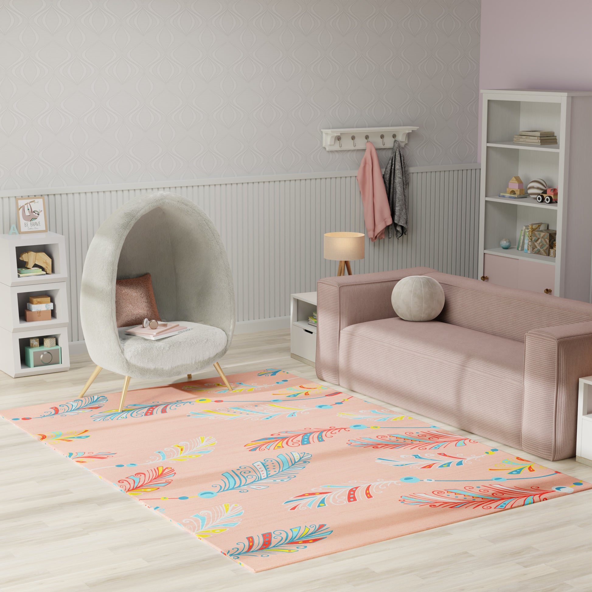 Nourison Home Imagination  Pink Multicolor  Contemporary