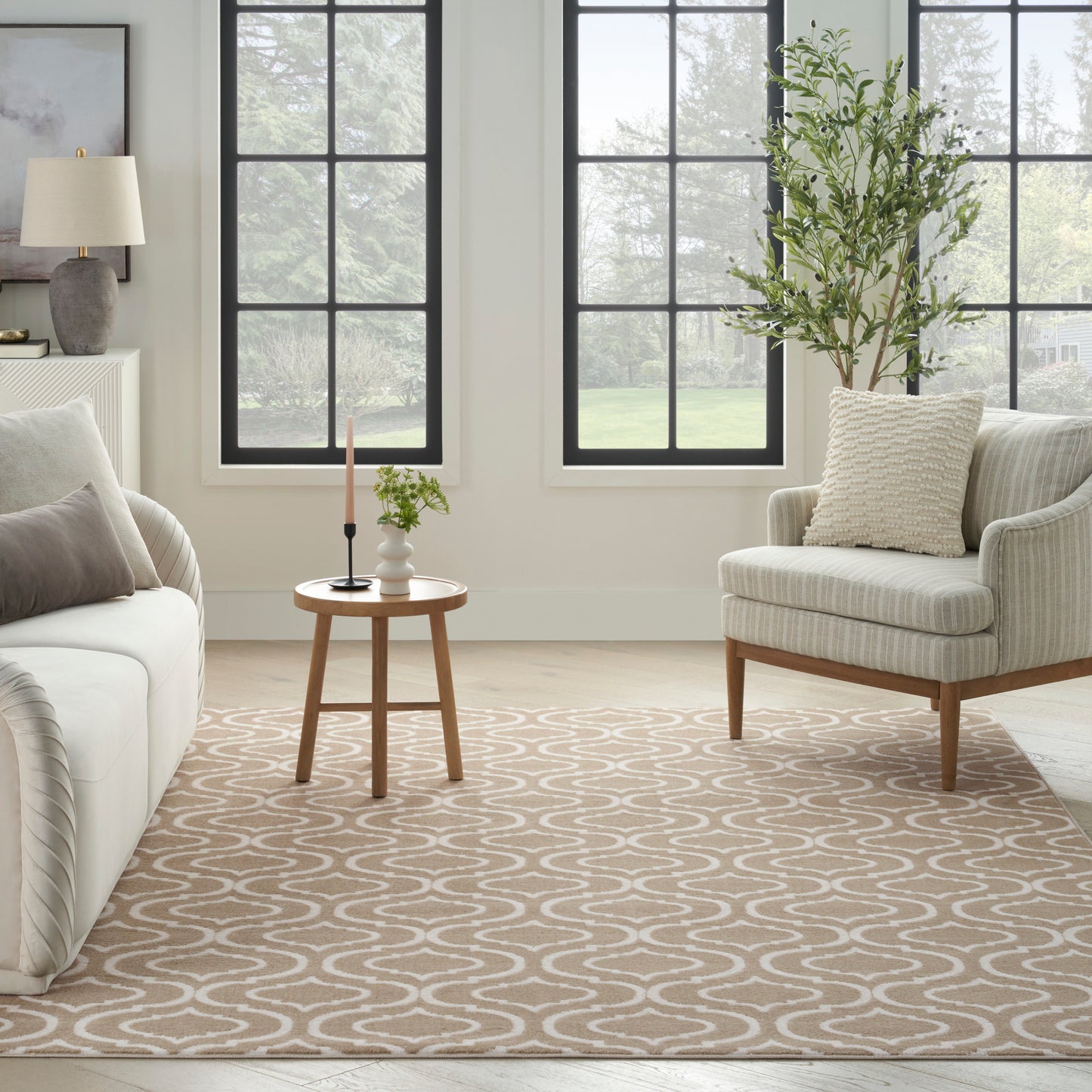 Nourison Home Jubilant  Taupe  Transitional