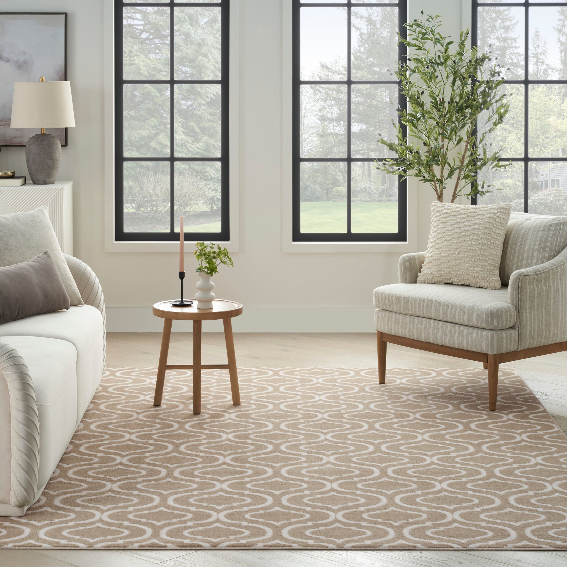 Nourison Home Jubilant  Taupe  Transitional