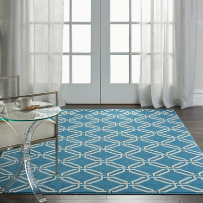 Nourison Home Jubilant  Blue  Contemporary