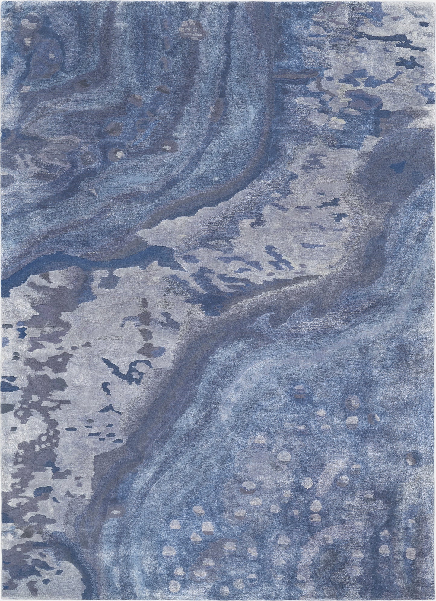 Nourison Home Prismatic PRS05 Blue Contemporary Hand Tufted Rug