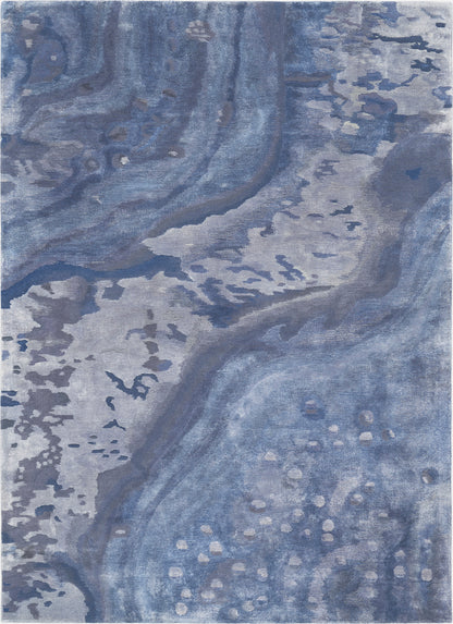 Nourison Home Prismatic PRS05 Blue Contemporary Hand Tufted Rug