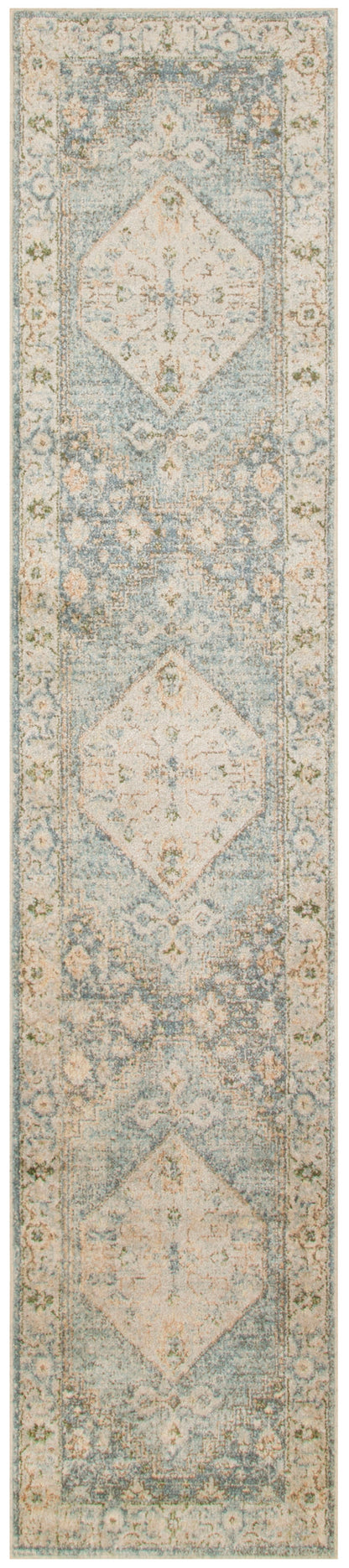 Nourison Home Astra Machine Washable ASW11 Silver Blue Traditional Power-loomed Rug