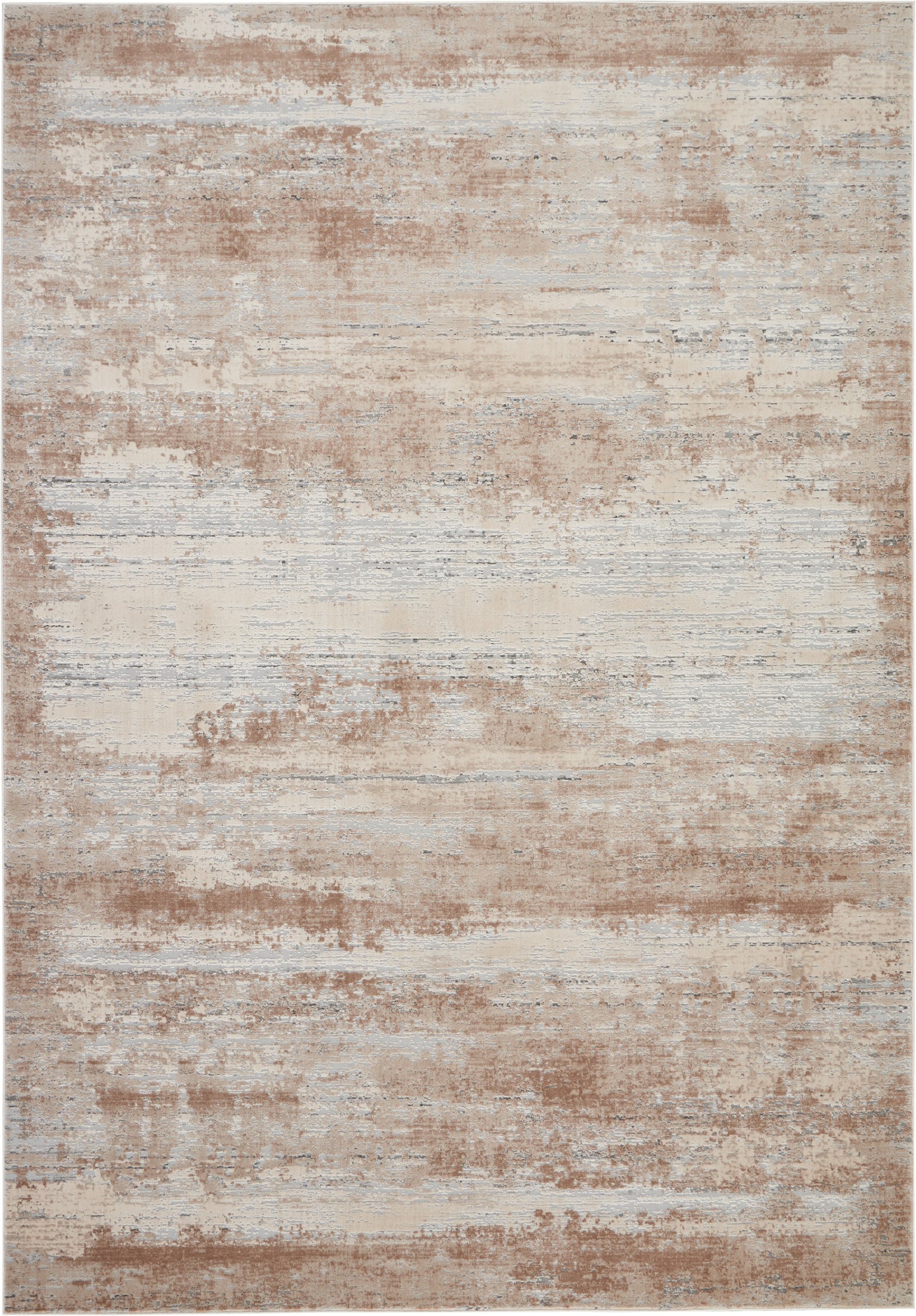 Nourison Home Rustic Textures RUS03 Beige Contemporary Power-loomed Rugs