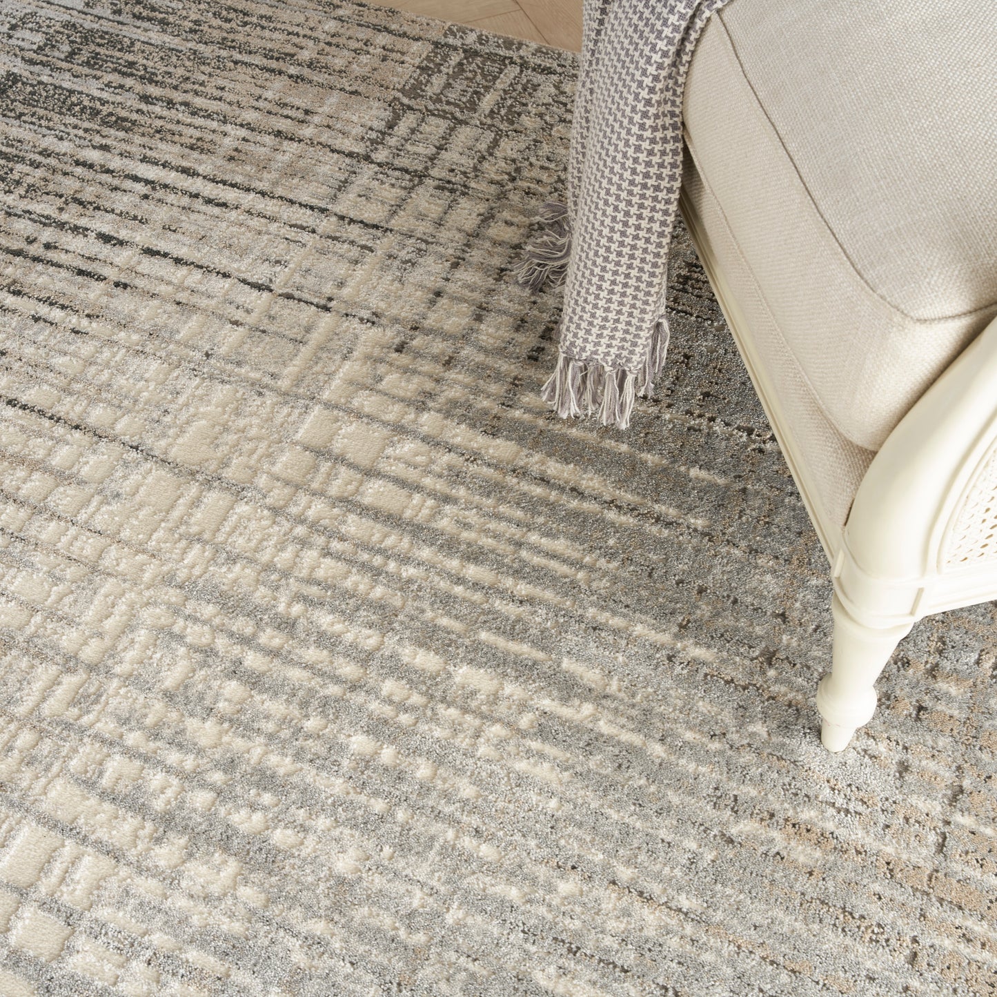 Nourison Home Marmara  Grey Ivory  Contemporary