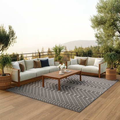 Nourison Home Positano  Charcoal  Contemporary