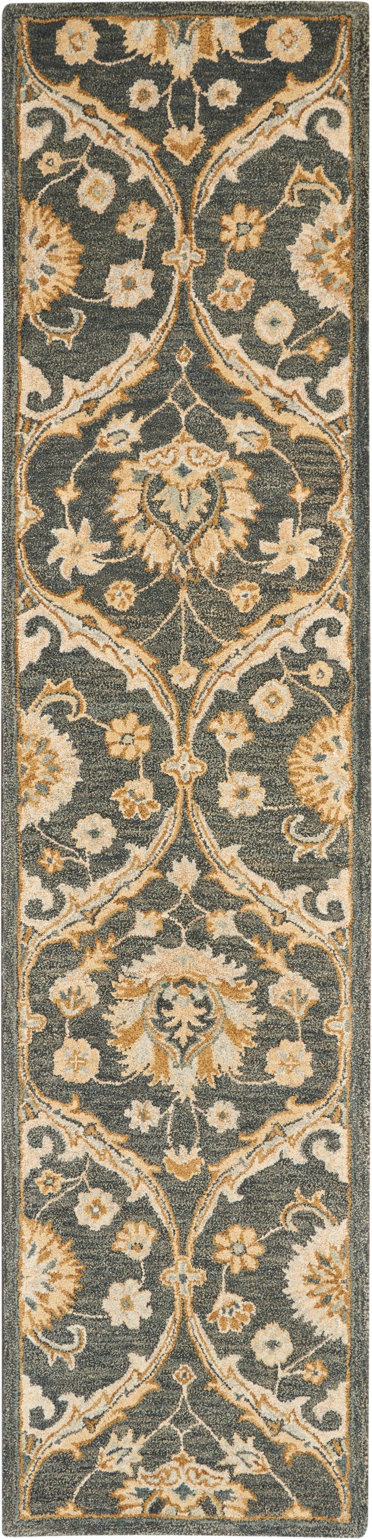 Nourison Home Jazmine JAZ03 Navy Traditional Tufted Rug