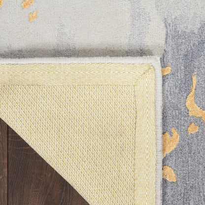 Nourison Home Prismatic  Grey Gold  Contemporary