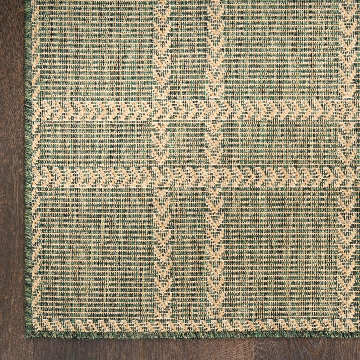 Nourison Home Horizon Indoor/Outdoor  Green  Contemporary