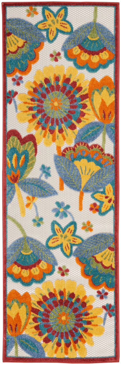 Nourison Home Aloha ALH25 Multicolor Contemporary Power-loomed Rugs